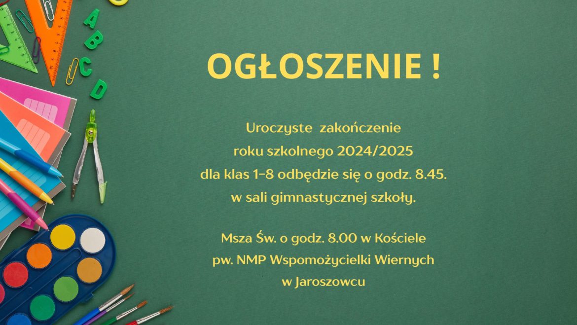 OGŁOSZENIE