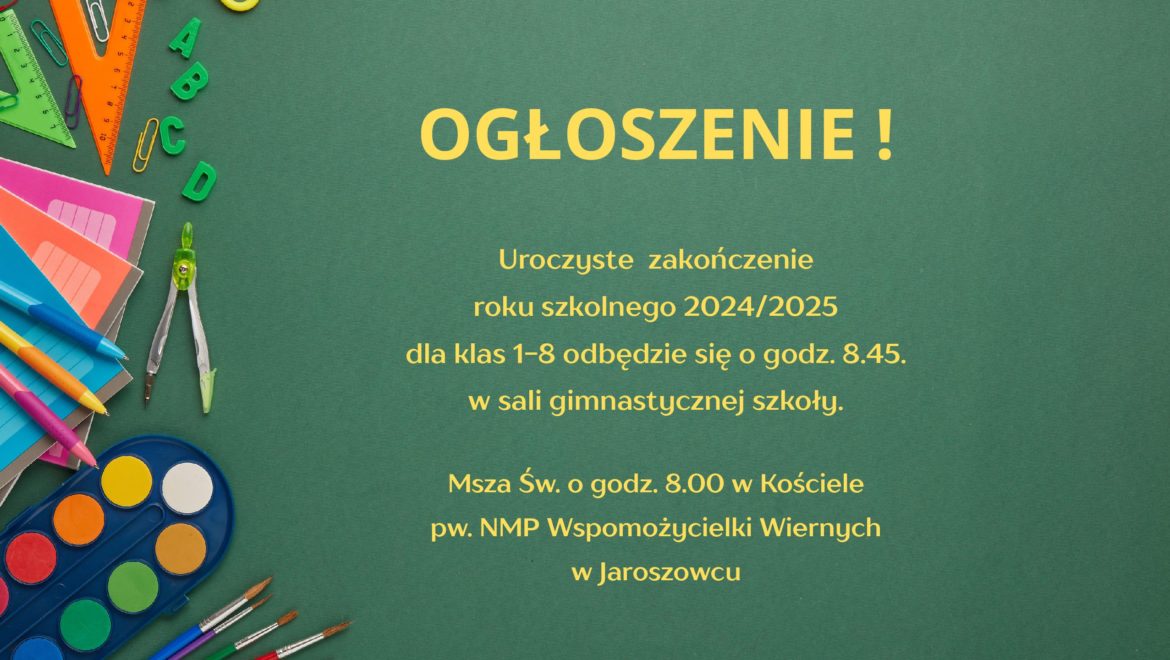 OGŁOSZENIE
