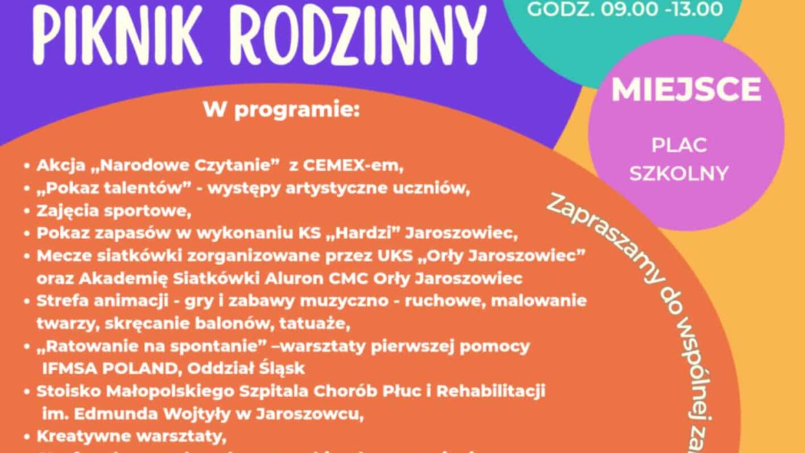 ZAPRASZAMY NA PIKNIK