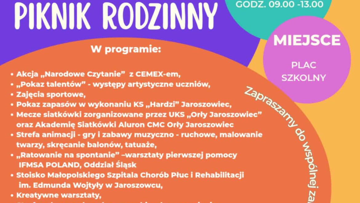 ZAPRASZAMY NA PIKNIK