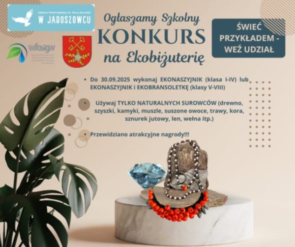 Szkolny Konkurs na Ekobiżuterię