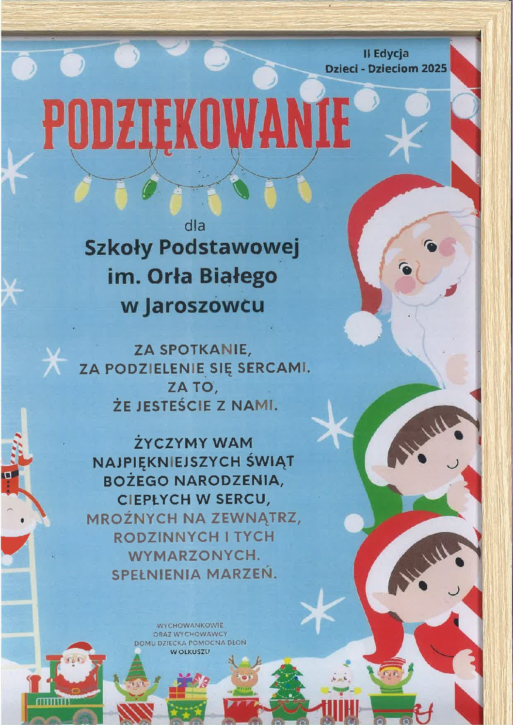 Świąteczna zbiórka mikołajkowa dla podopiecznych Domu Dziecka w Olkuszu